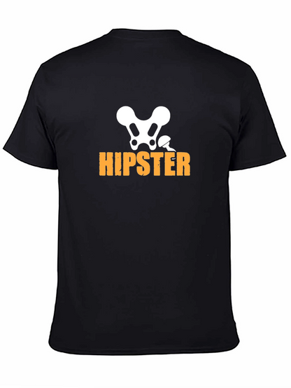 Hipster Skeleton Graphic T-Shirt - Funny & Stylish