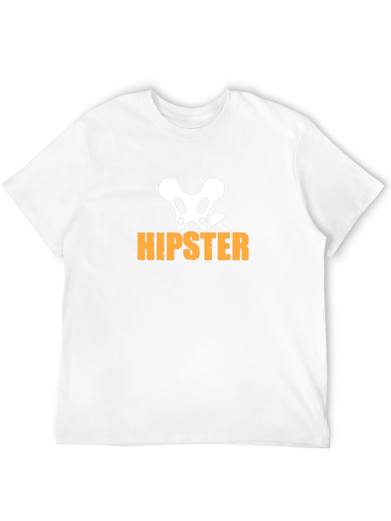 Hipster Skeleton Graphic T-Shirt - Funny & Stylish