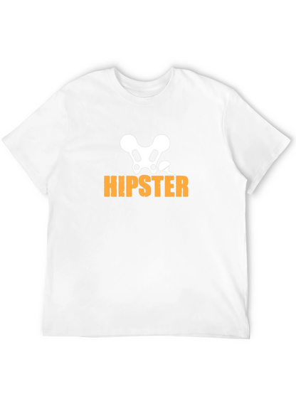 Hipster Skeleton Graphic T-Shirt - Funny & Stylish