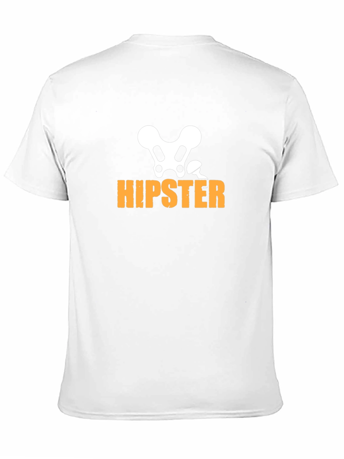 Hipster Skeleton Graphic T-Shirt - Funny & Stylish