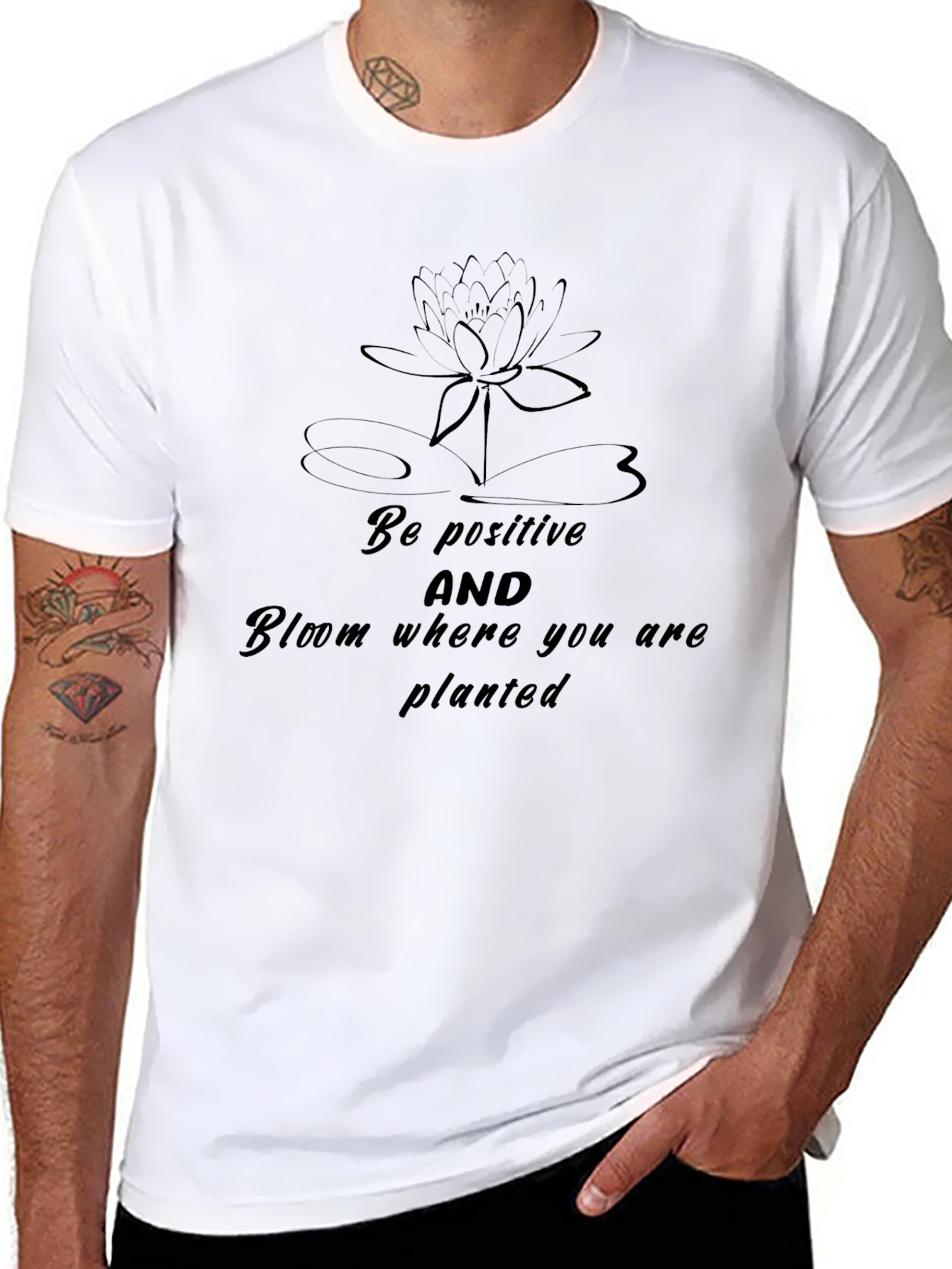 Be Positive Graphic T-Shirt