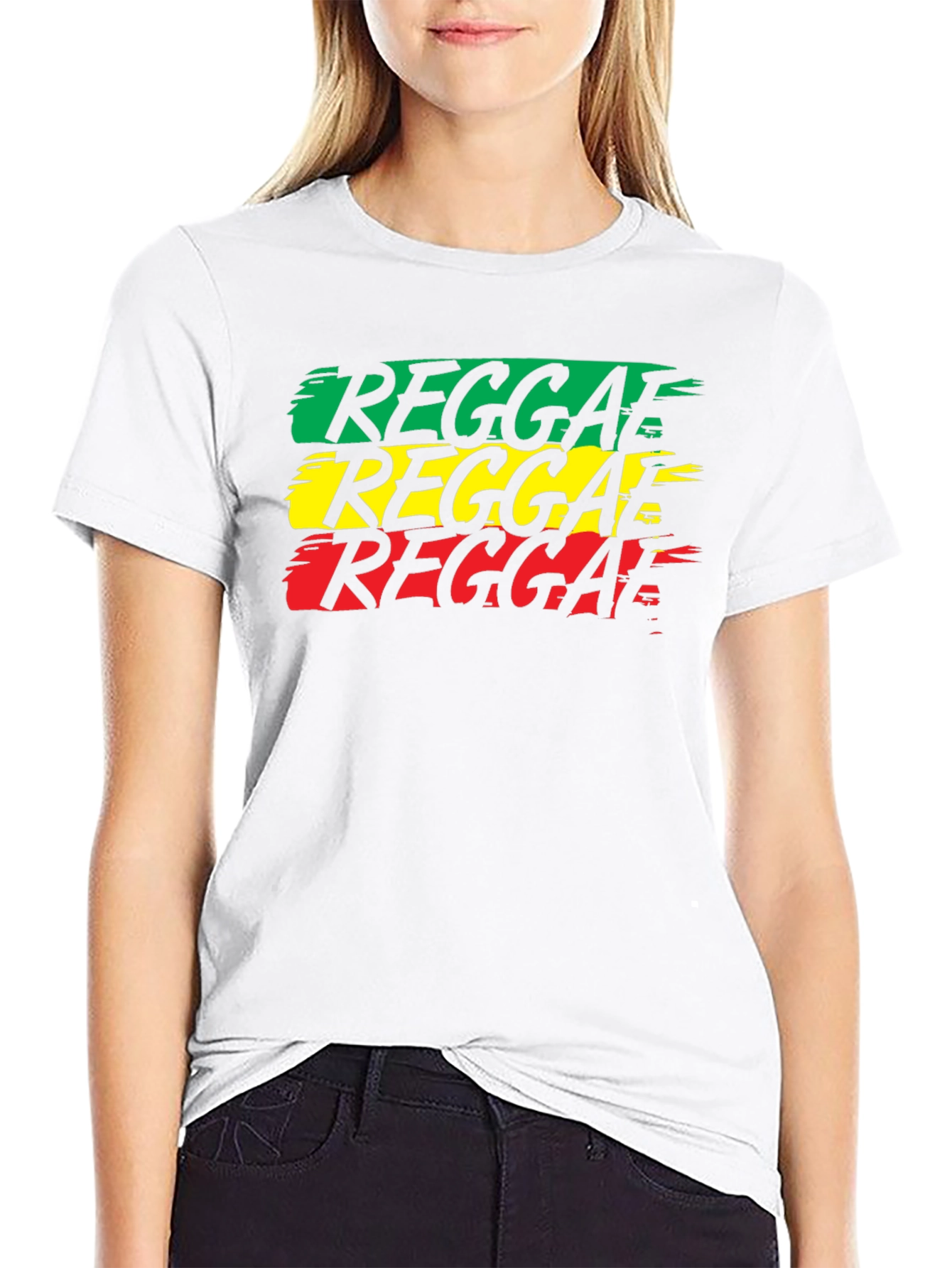 Reggae Rasta T-Shirt - Green Yellow Red