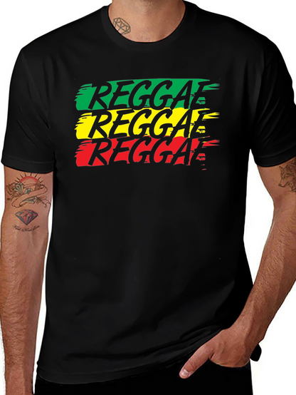 Reggae Rasta T-Shirt - Green Yellow Red