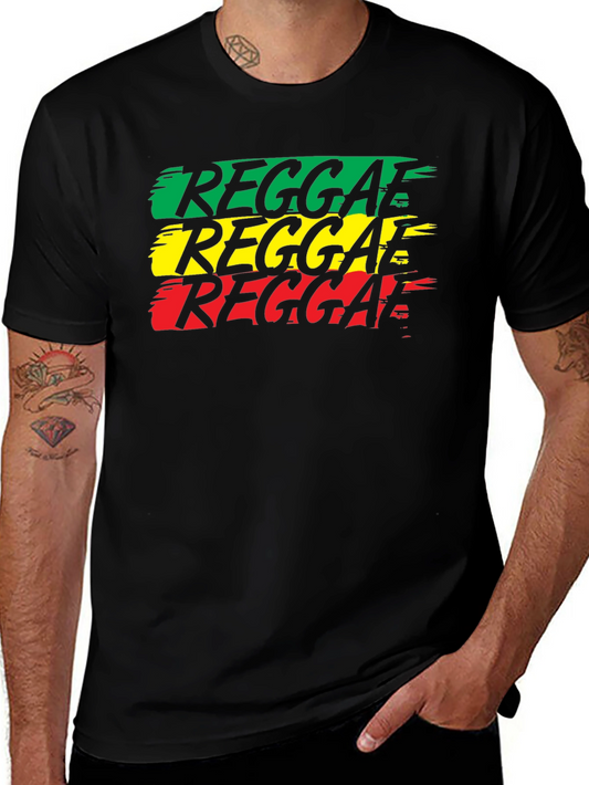 Reggae Rasta T-Shirt - Green Yellow Red