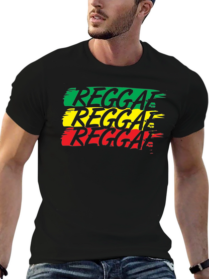 Reggae Rasta T-Shirt - Green Yellow Red