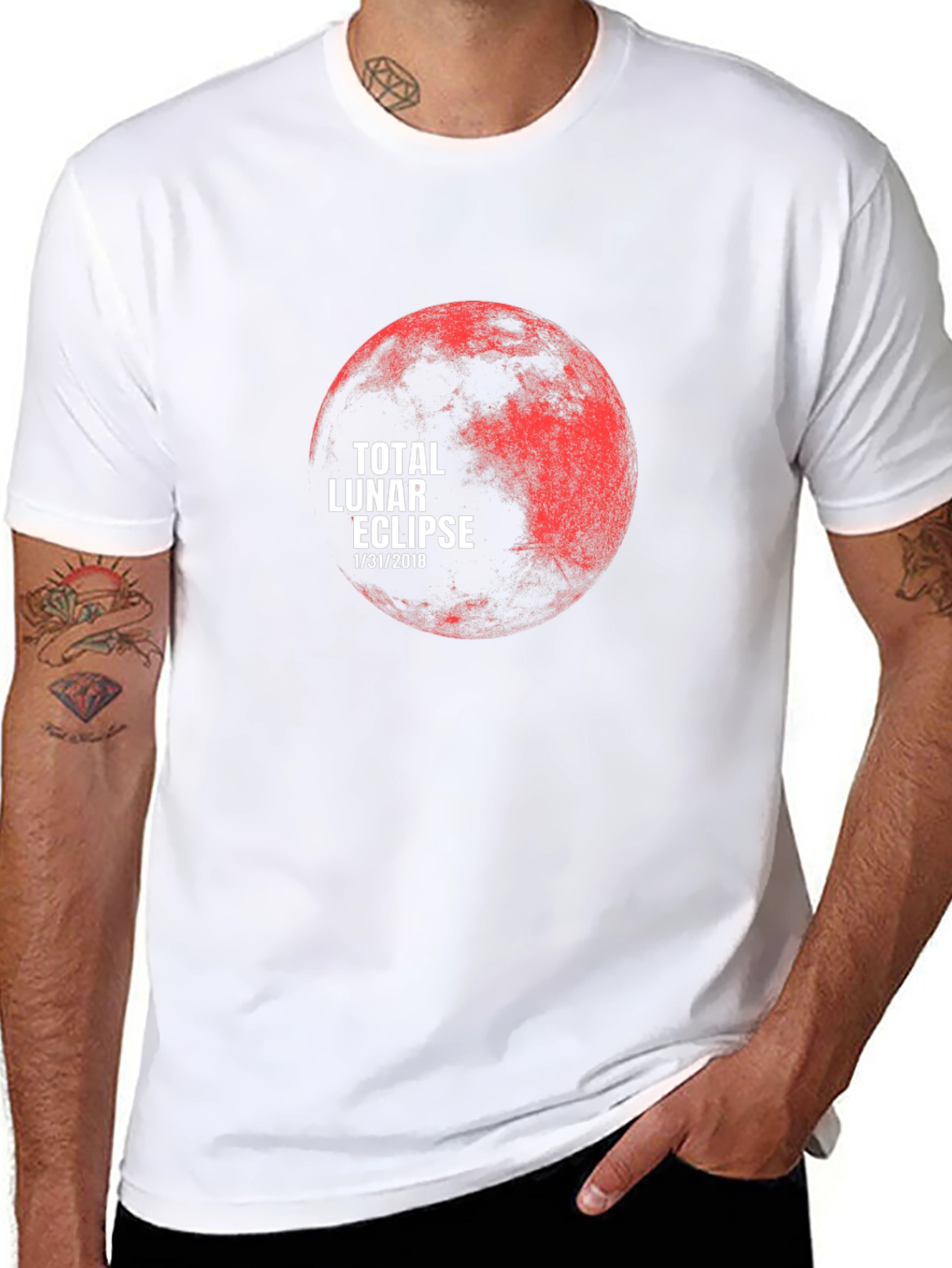 Total Lunar Eclipse 1/31/2018 Graphic T-Shirt