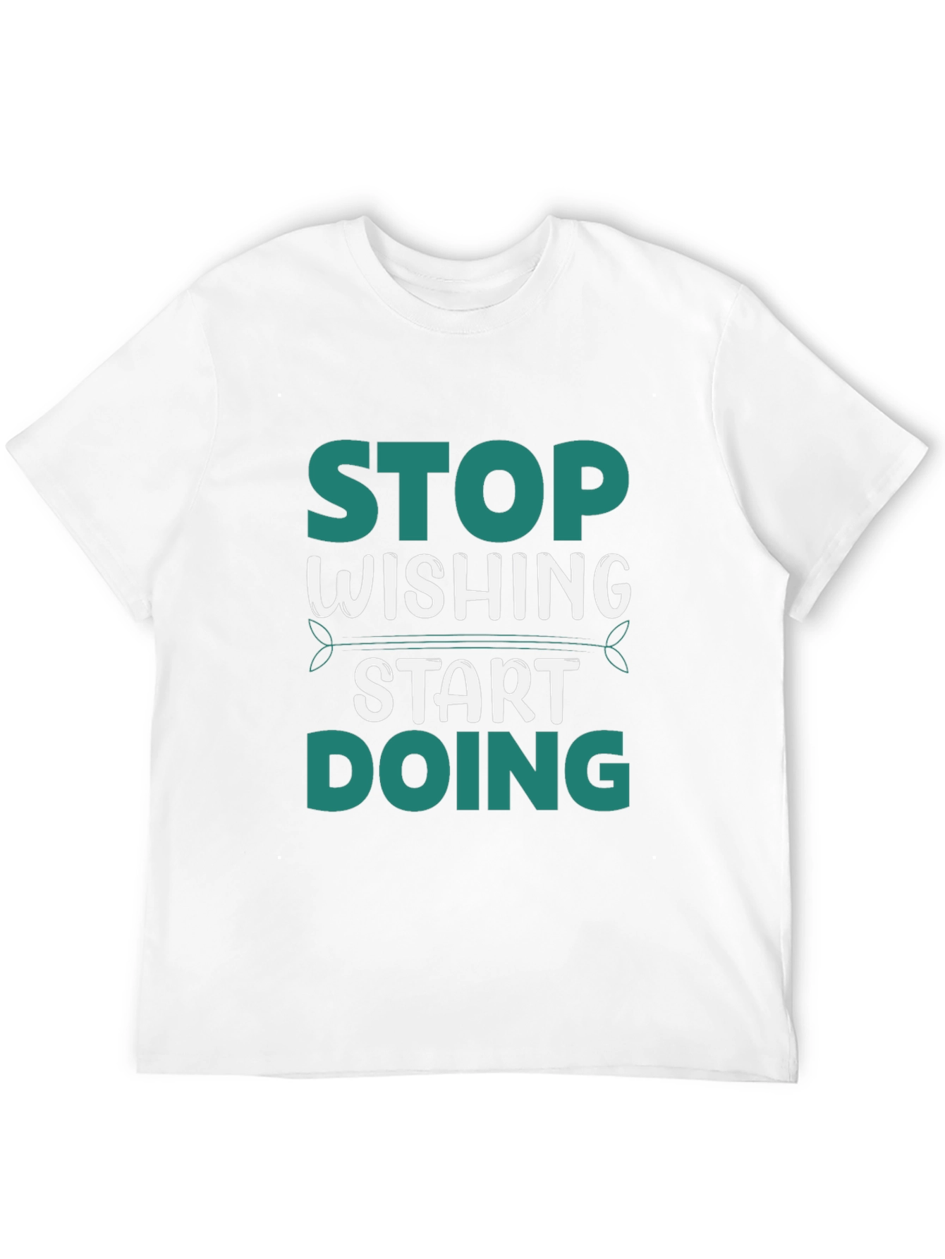 Stop Wishing Start Doing Graphic Tee - Black