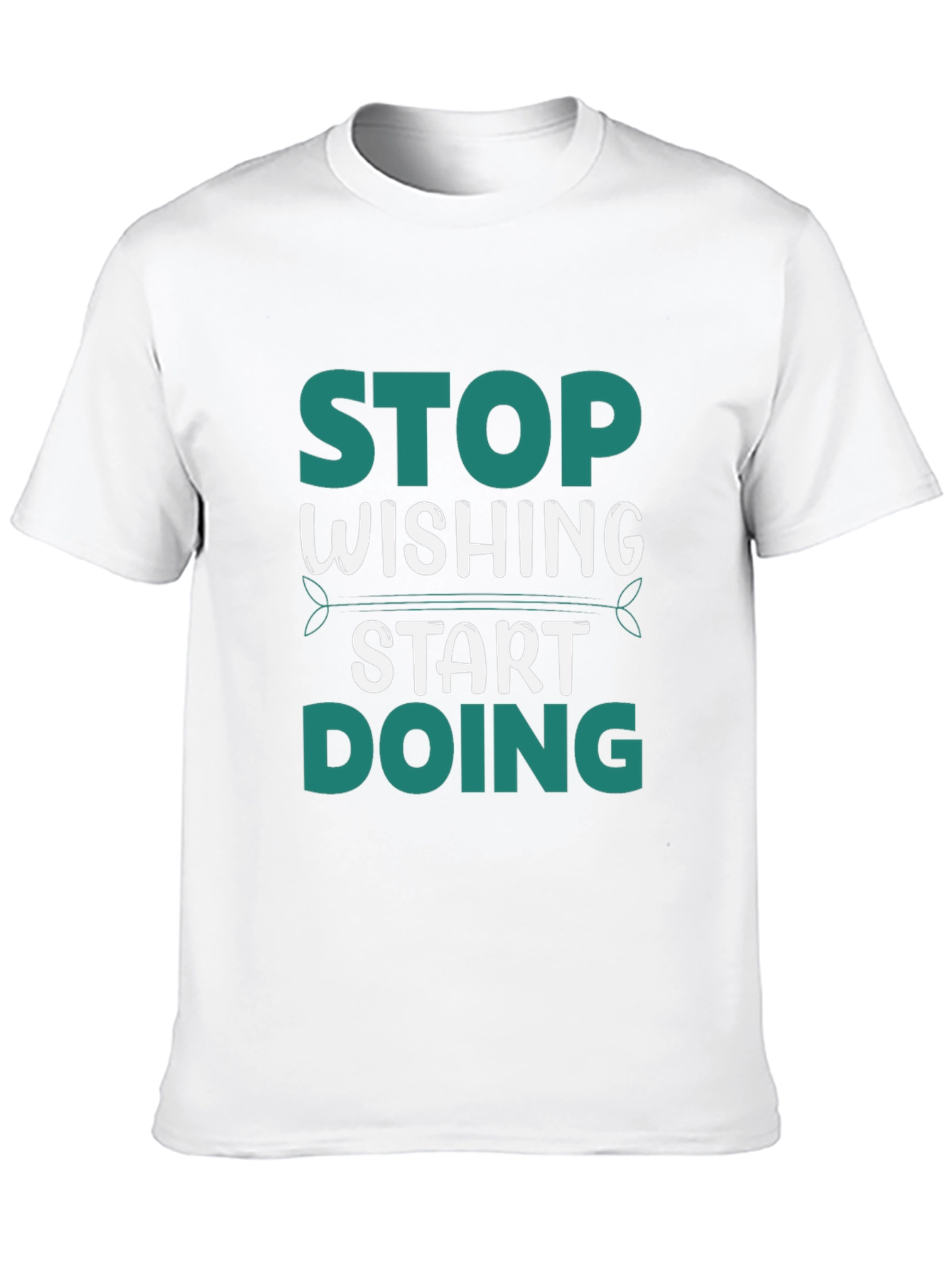 Stop Wishing Start Doing Graphic Tee - Black