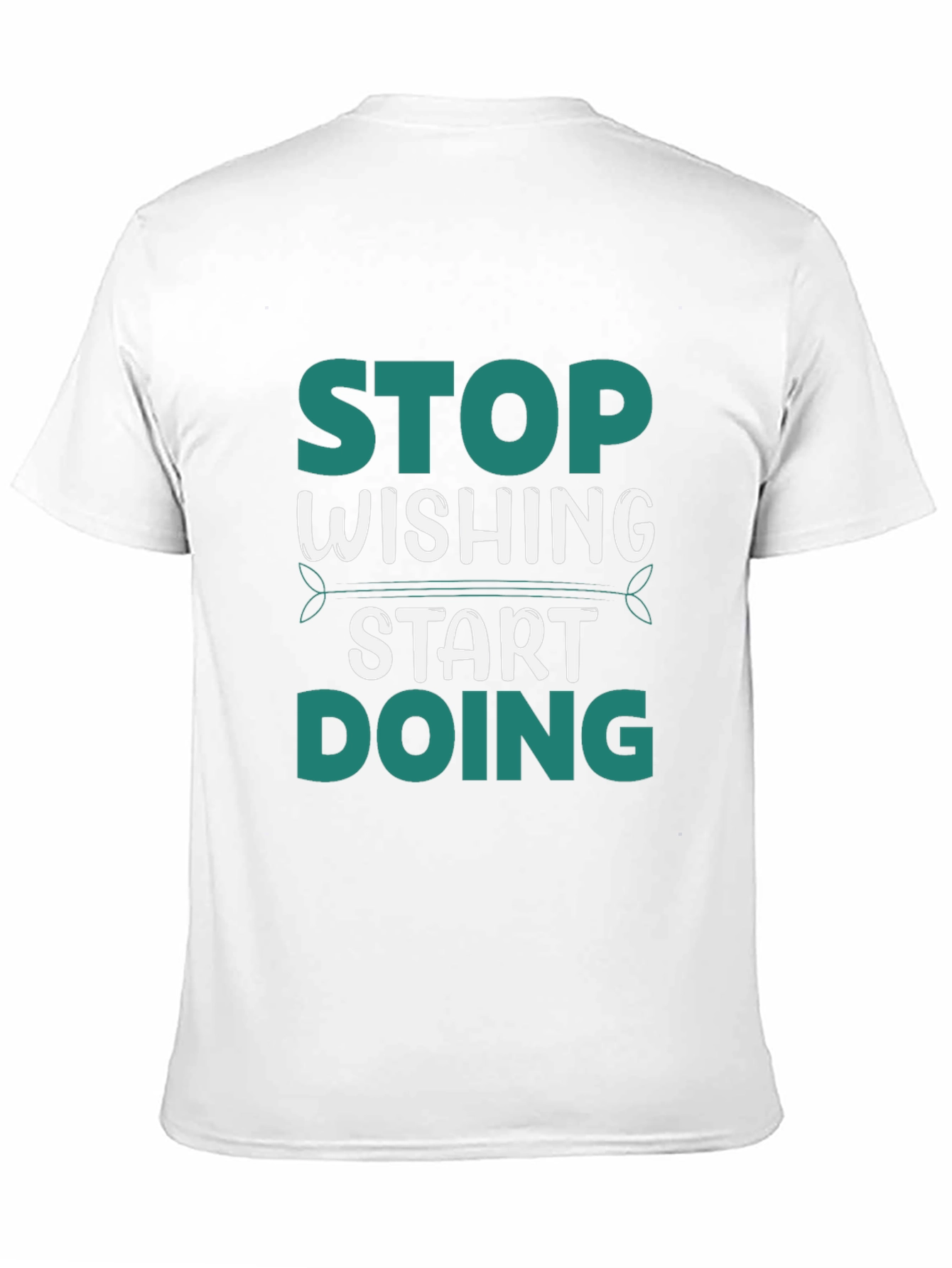 Stop Wishing Start Doing Graphic Tee - Black