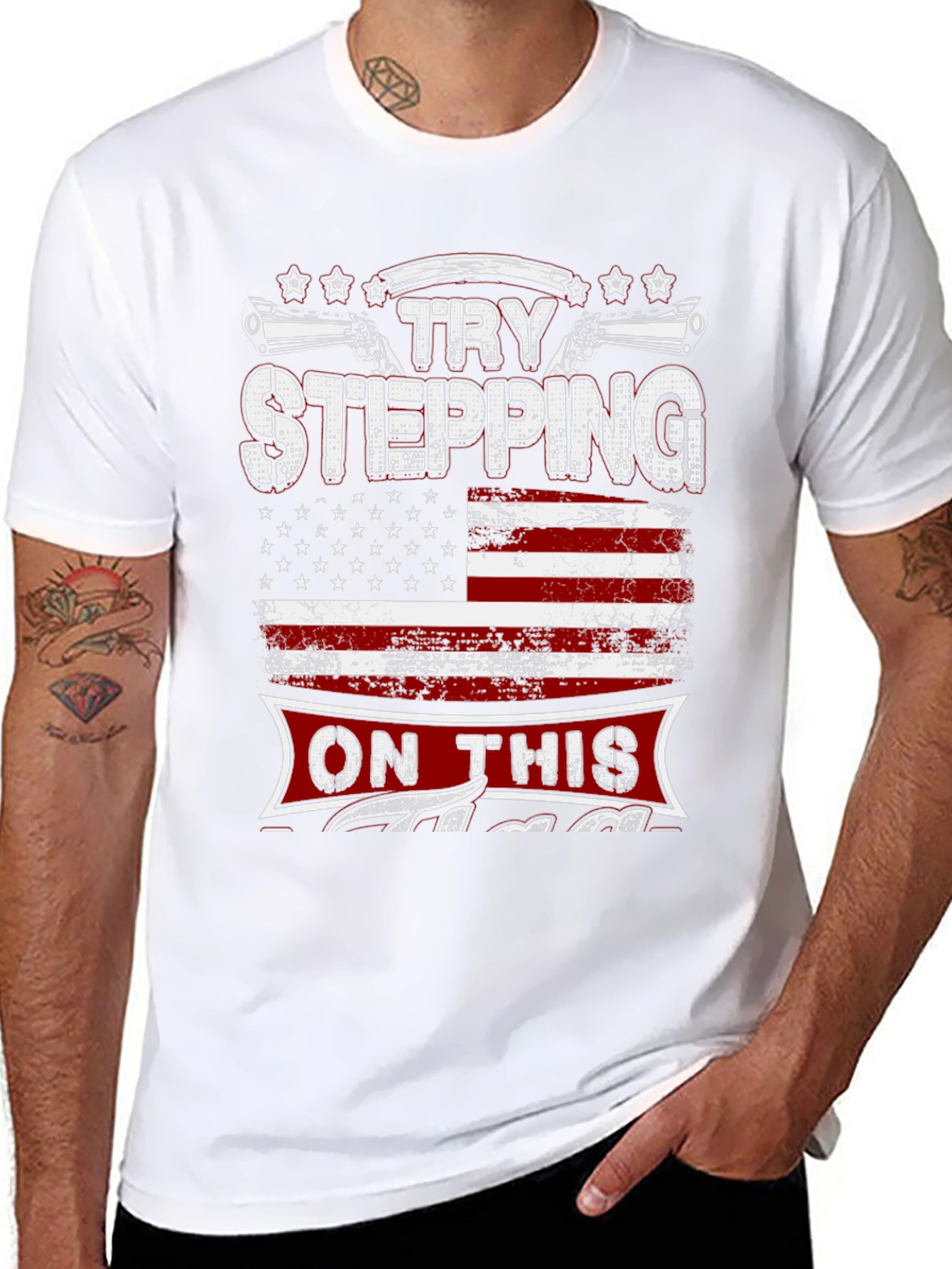 Try Stepping On This Graphic T-Shirt