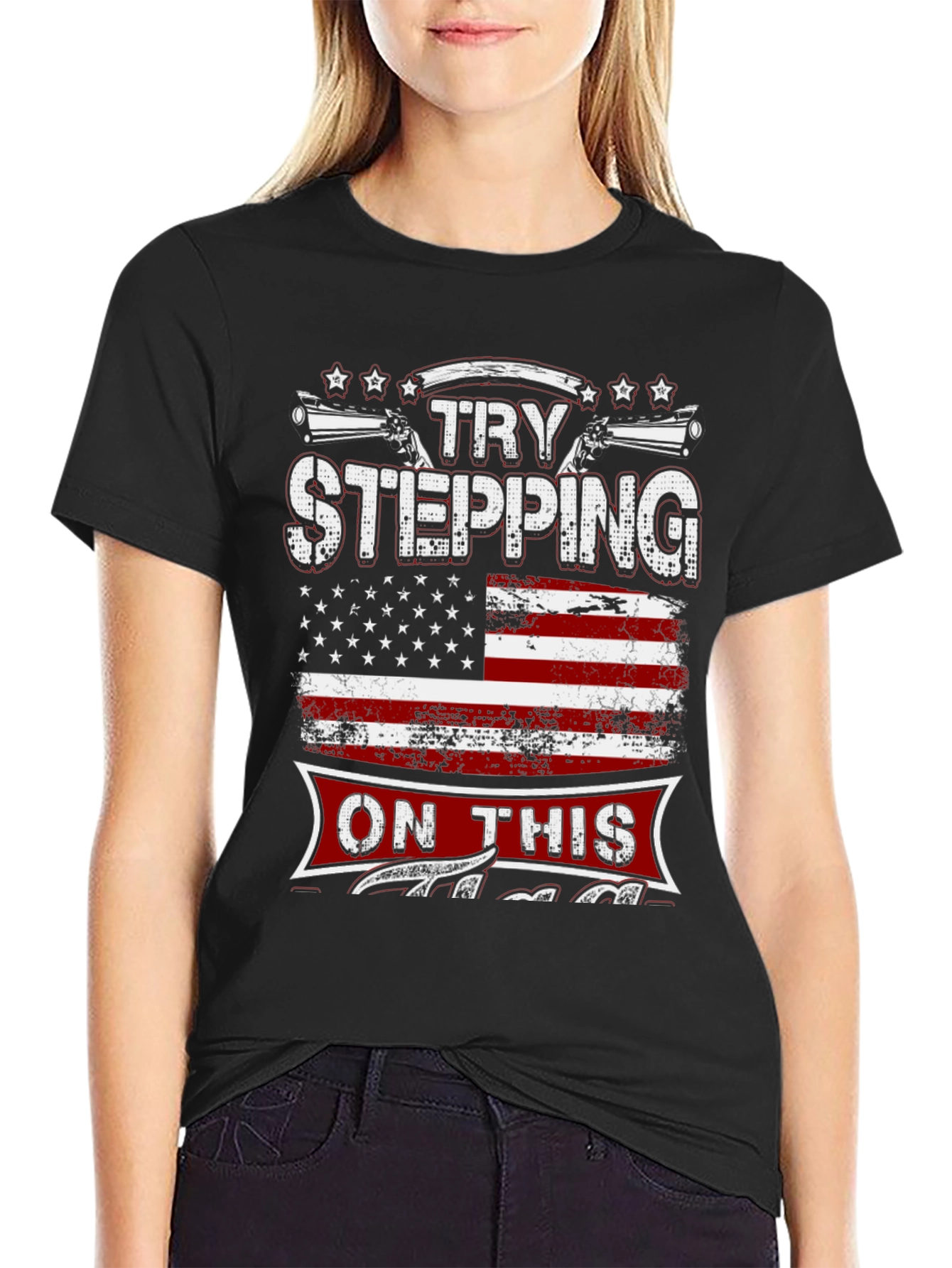 Try Stepping On This Graphic T-Shirt