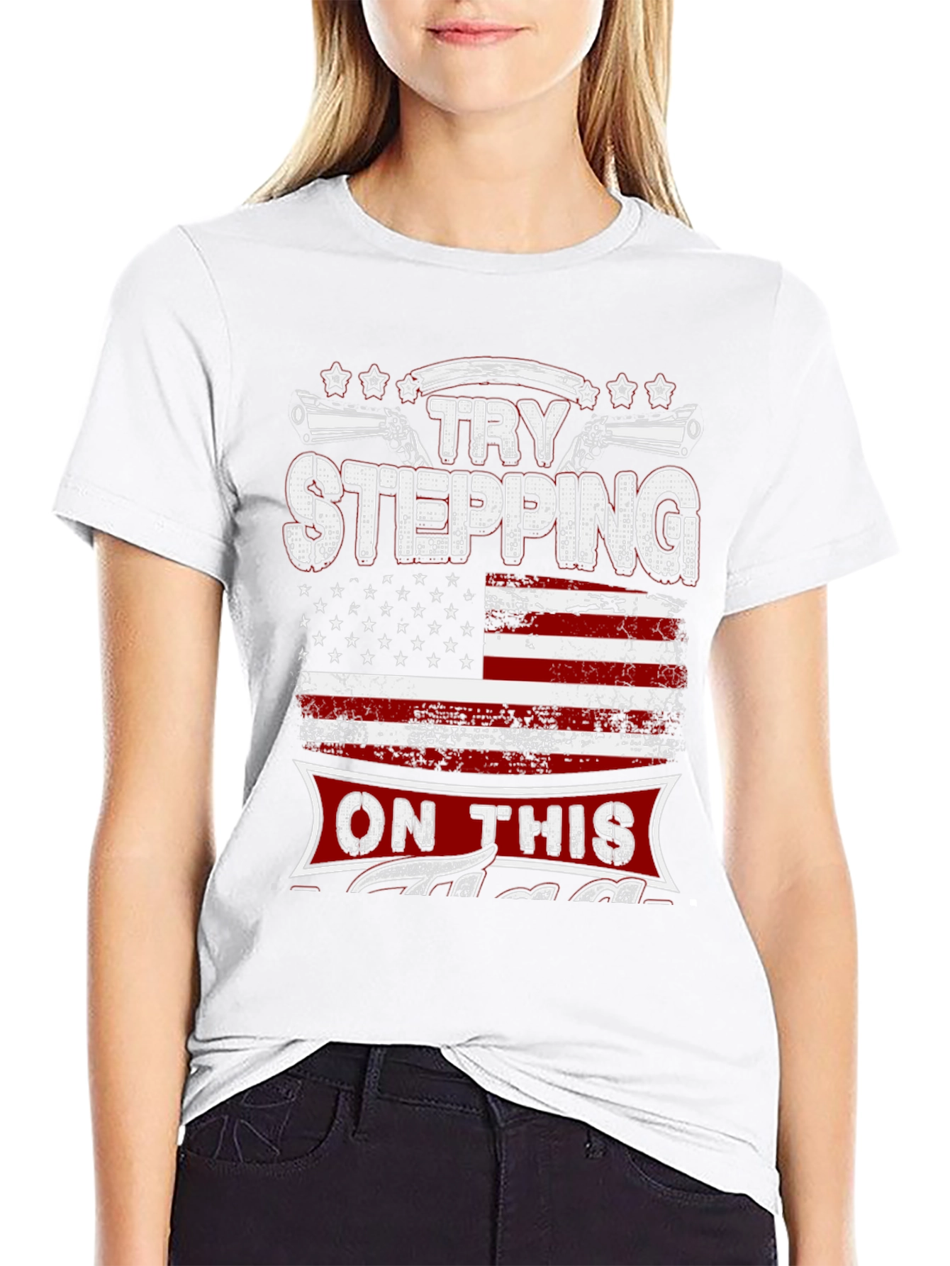 Try Stepping On This Graphic T-Shirt