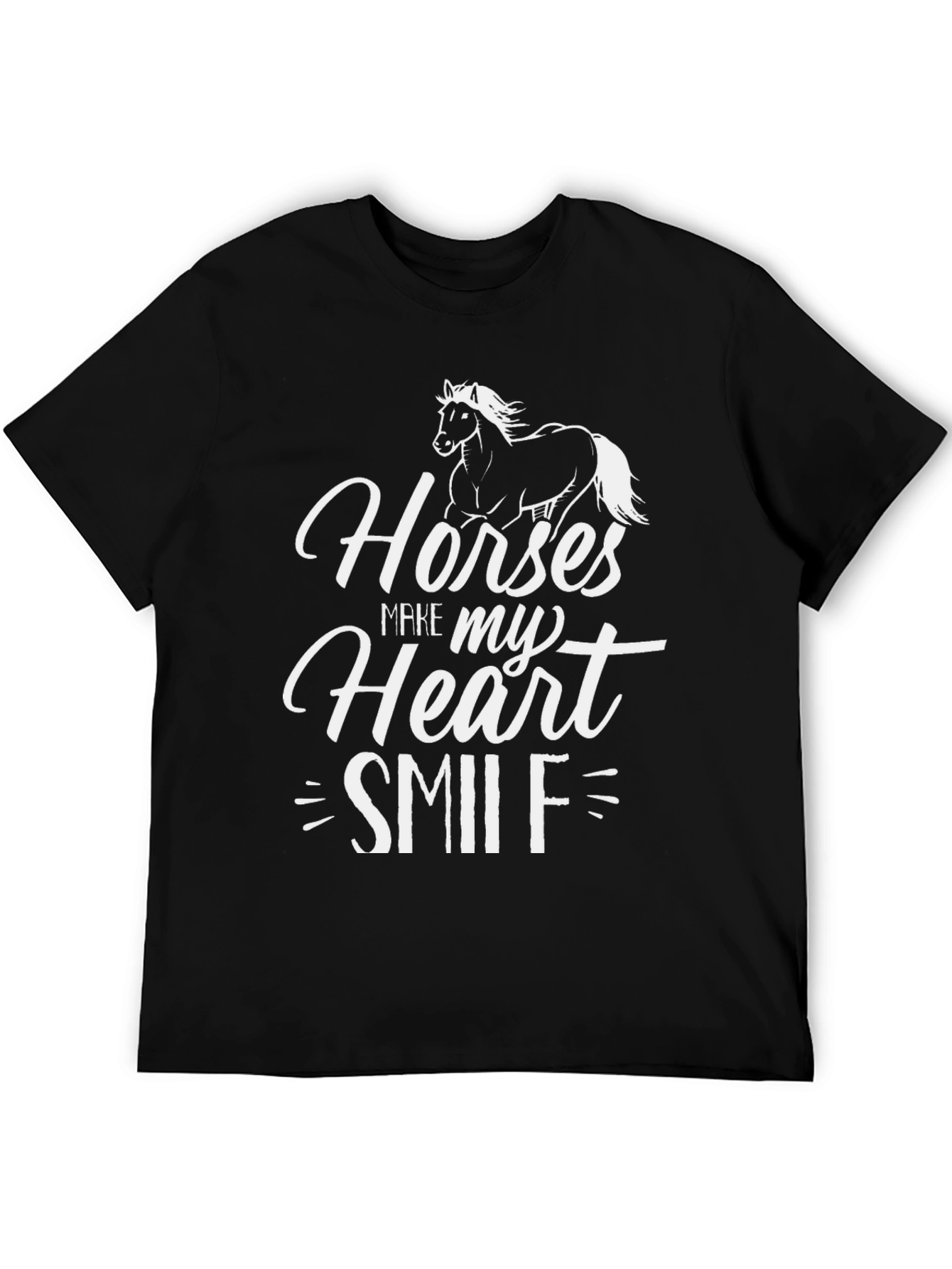 Horses Make My Heart Smile Graphic Tee