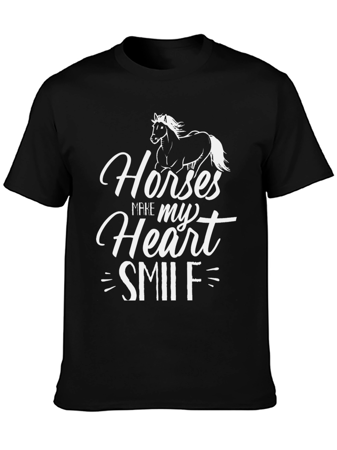 Horses Make My Heart Smile Graphic Tee