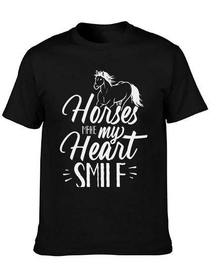 Horses Make My Heart Smile Graphic Tee