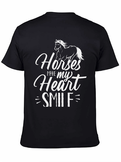 Horses Make My Heart Smile Graphic Tee