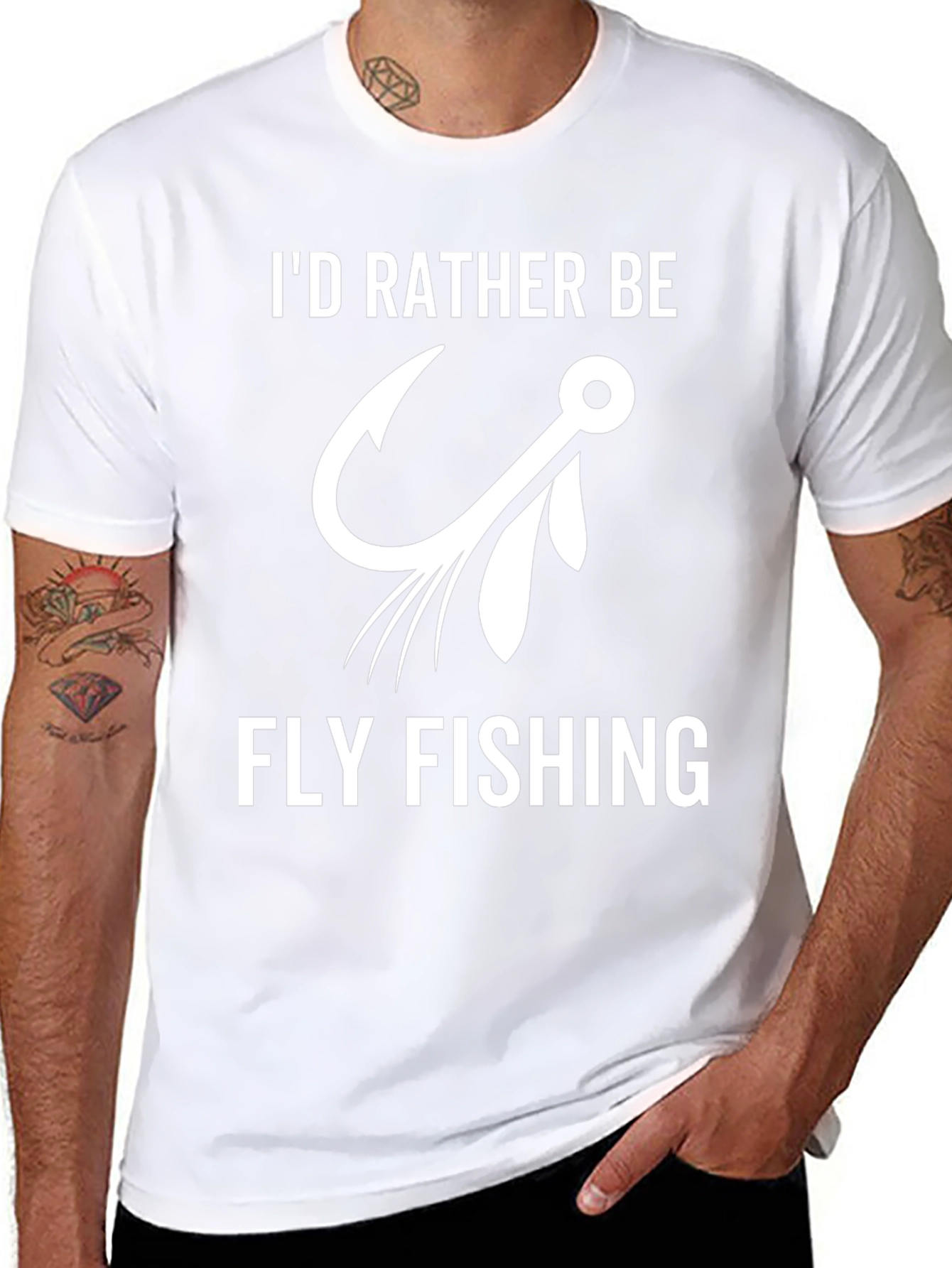 Fly Fishing T-Shirt: Id Rather Be