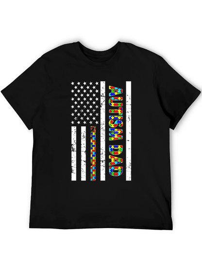 Autism Dad Flag T-Shirt