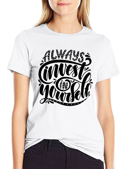 Always Invest in Yourself Black T-Shirt