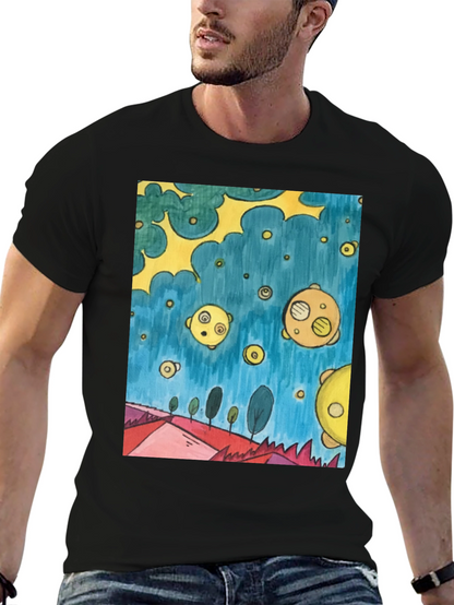 Surreal Landscape Tee - Artistic Graphic Print
