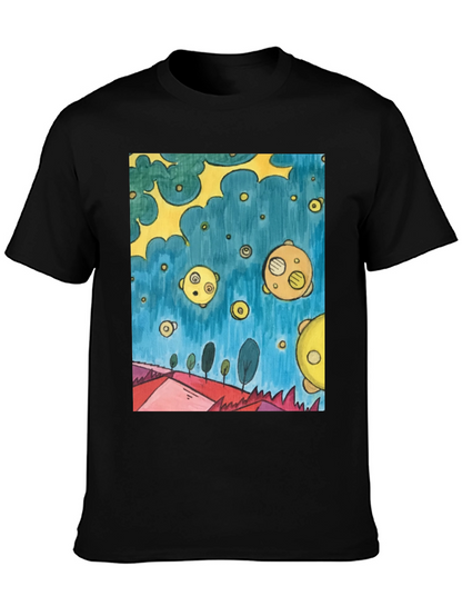 Surreal Landscape Tee - Artistic Graphic Print