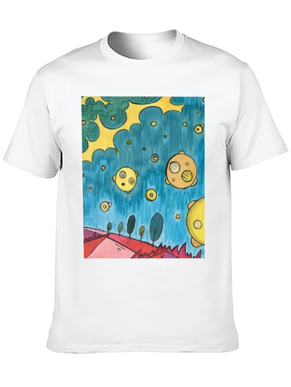 Surreal Landscape Tee - Artistic Graphic Print