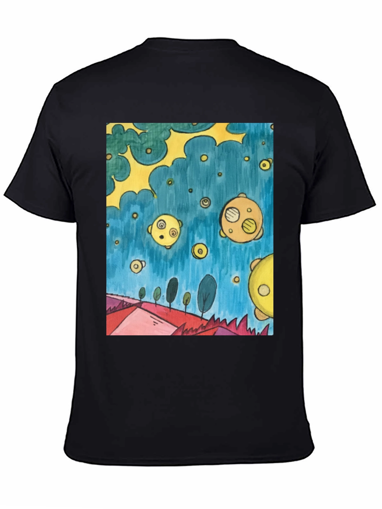 Surreal Landscape Tee - Artistic Graphic Print