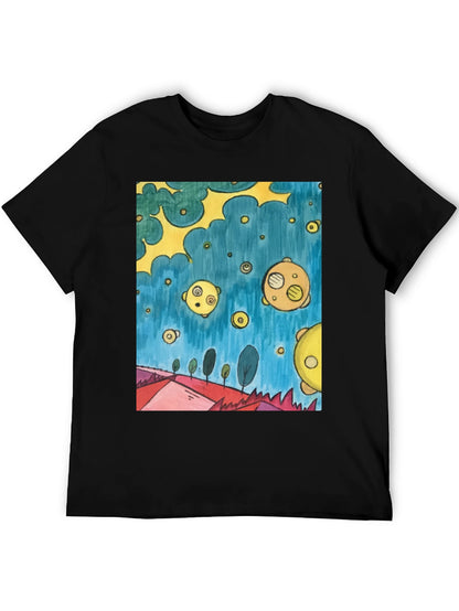 Surreal Landscape Tee - Artistic Graphic Print