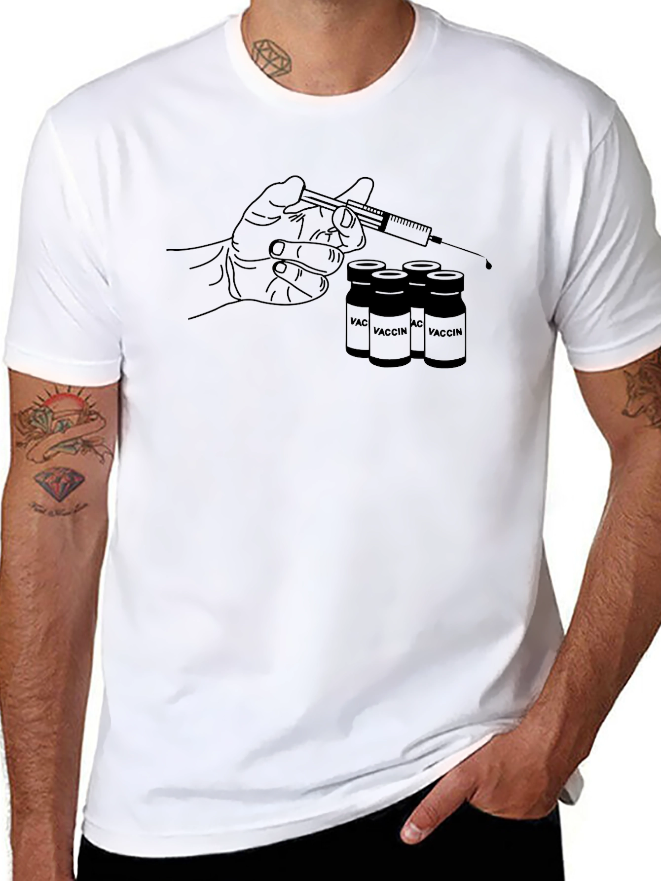 Vaccine T-Shirt - Inject Some Humor