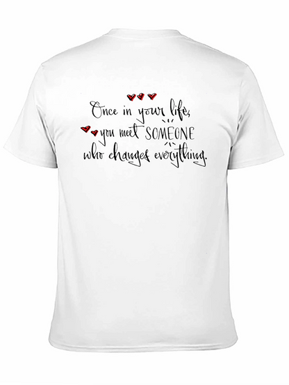 Heartfelt Love Quote Black T-Shirt