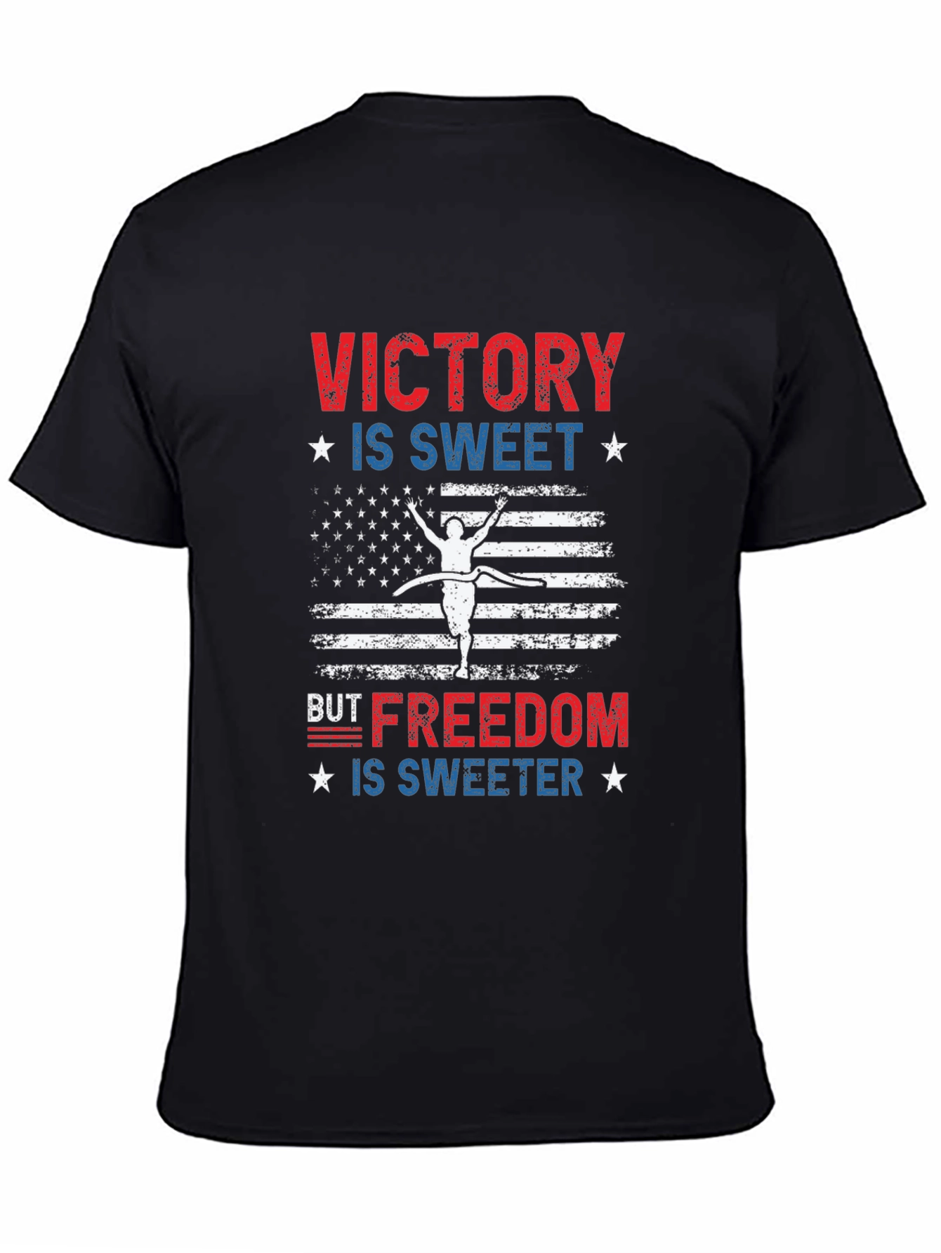 Victory is Sweet T-Shirt: Patriotic USA Flag Design