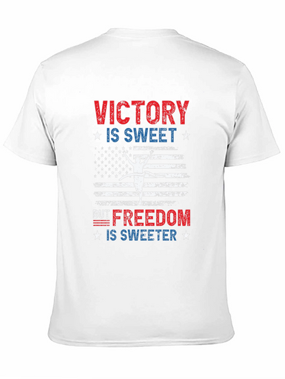 Victory is Sweet T-Shirt: Patriotic USA Flag Design