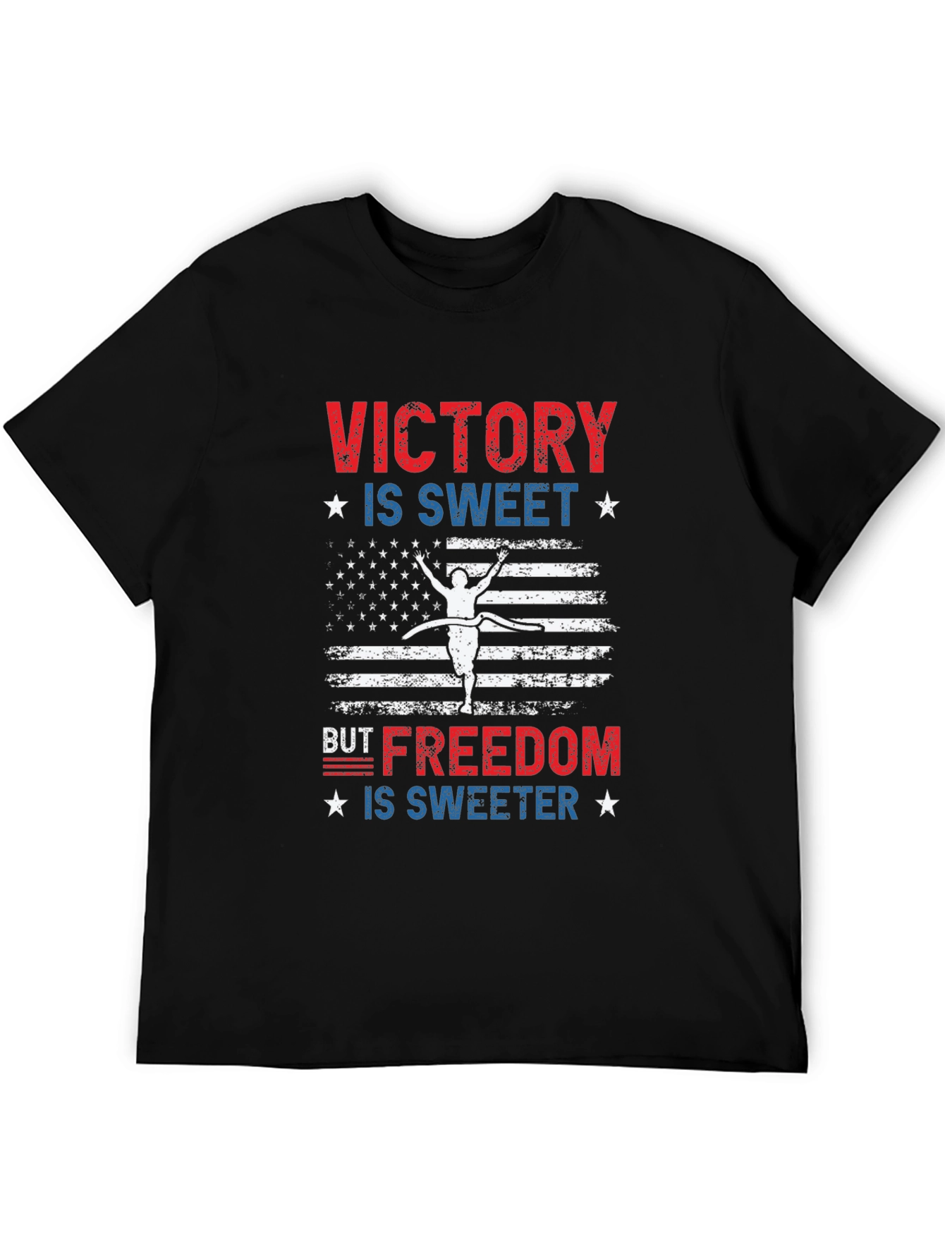 Victory is Sweet T-Shirt: Patriotic USA Flag Design