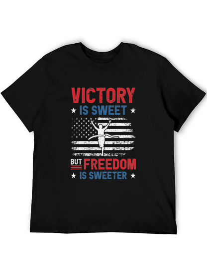 Victory is Sweet T-Shirt: Patriotic USA Flag Design