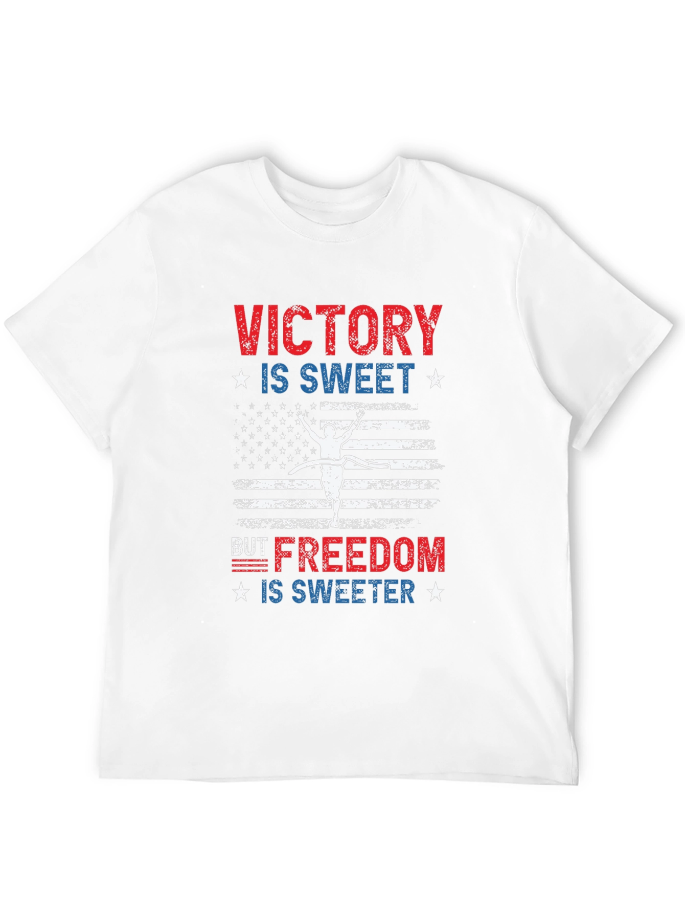 Victory is Sweet T-Shirt: Patriotic USA Flag Design