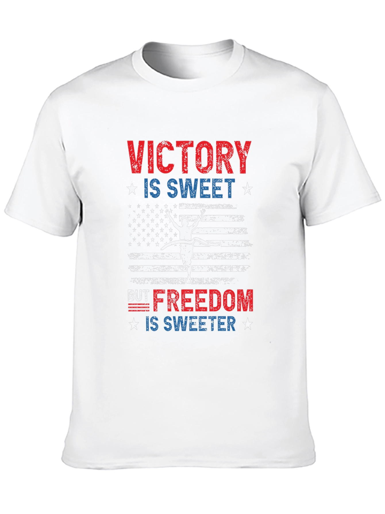 Victory is Sweet T-Shirt: Patriotic USA Flag Design