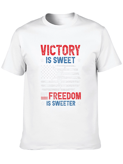 Victory is Sweet T-Shirt: Patriotic USA Flag Design