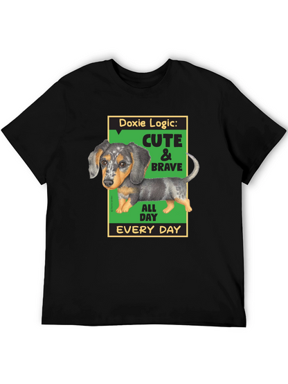 Doxie Logic Cute & Brave T-Shirt