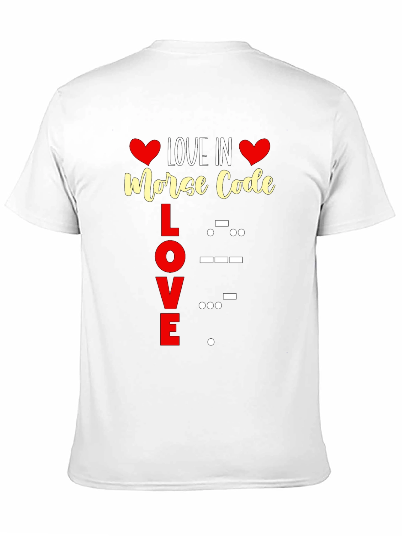 Love in Morse Code Graphic Tee