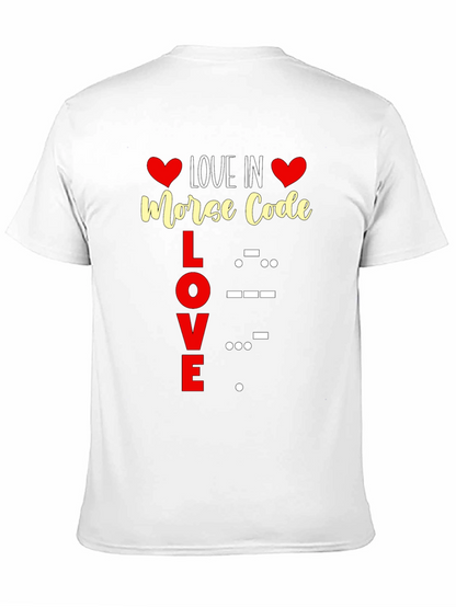 Love in Morse Code Graphic Tee