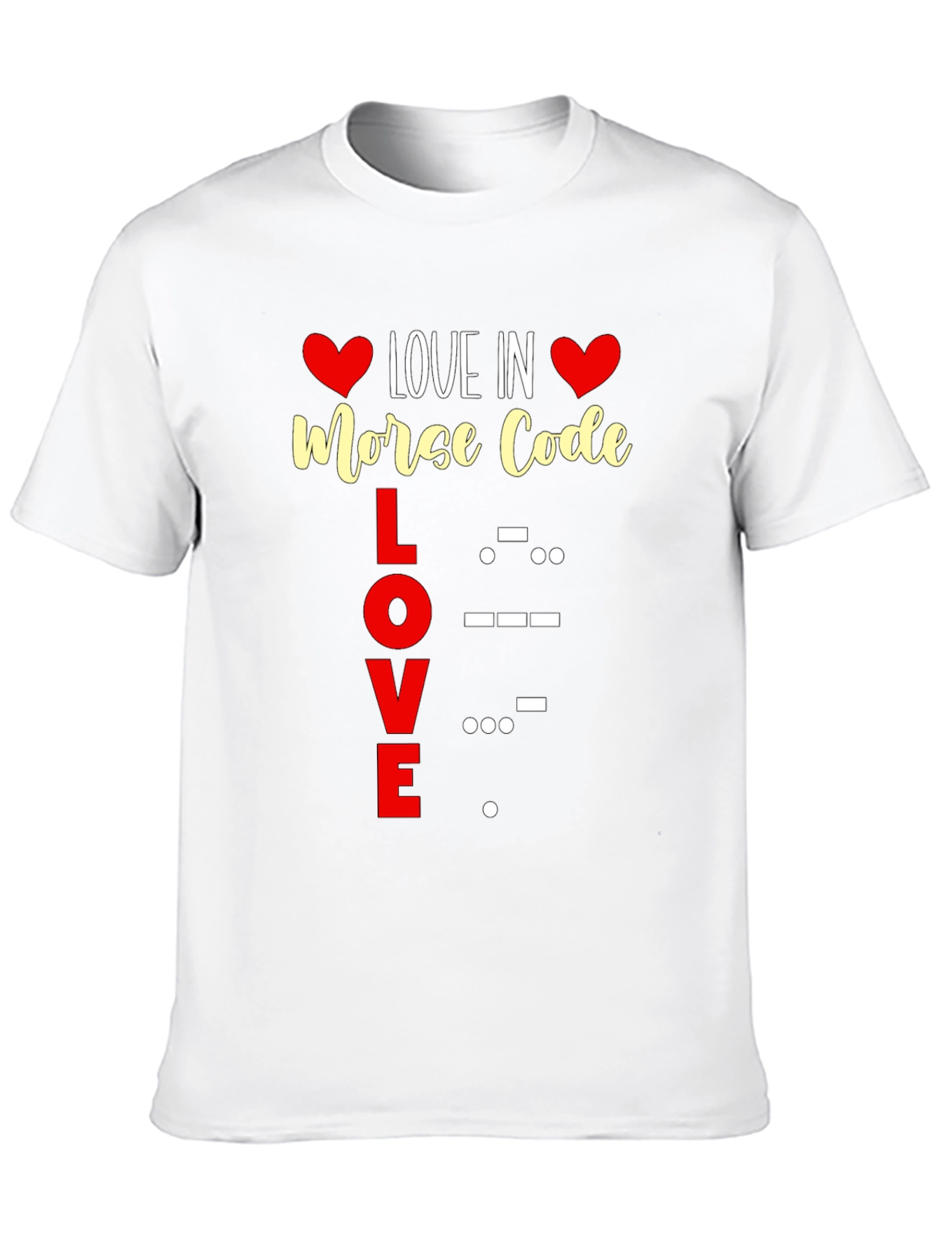 Love in Morse Code Graphic Tee