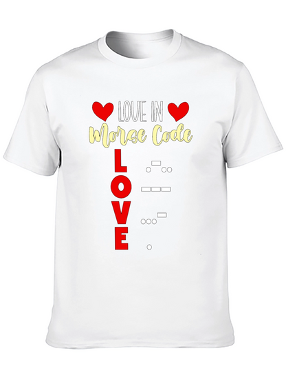 Love in Morse Code Graphic Tee