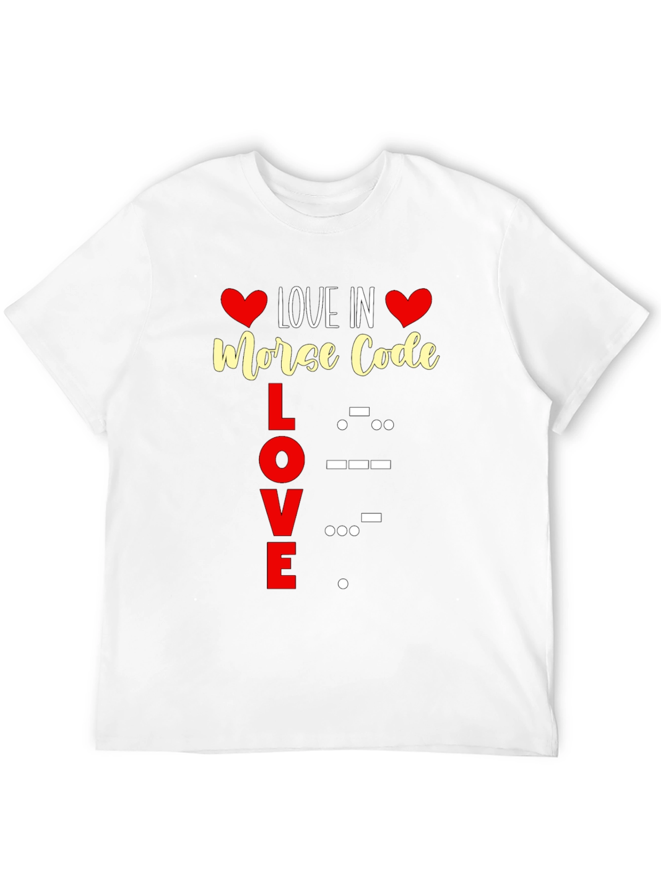 Love in Morse Code Graphic Tee