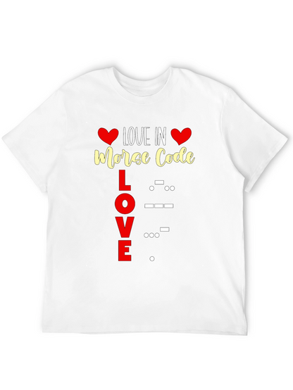 Love in Morse Code Graphic Tee