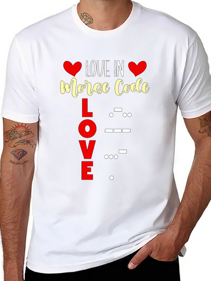 Love in Morse Code Graphic Tee
