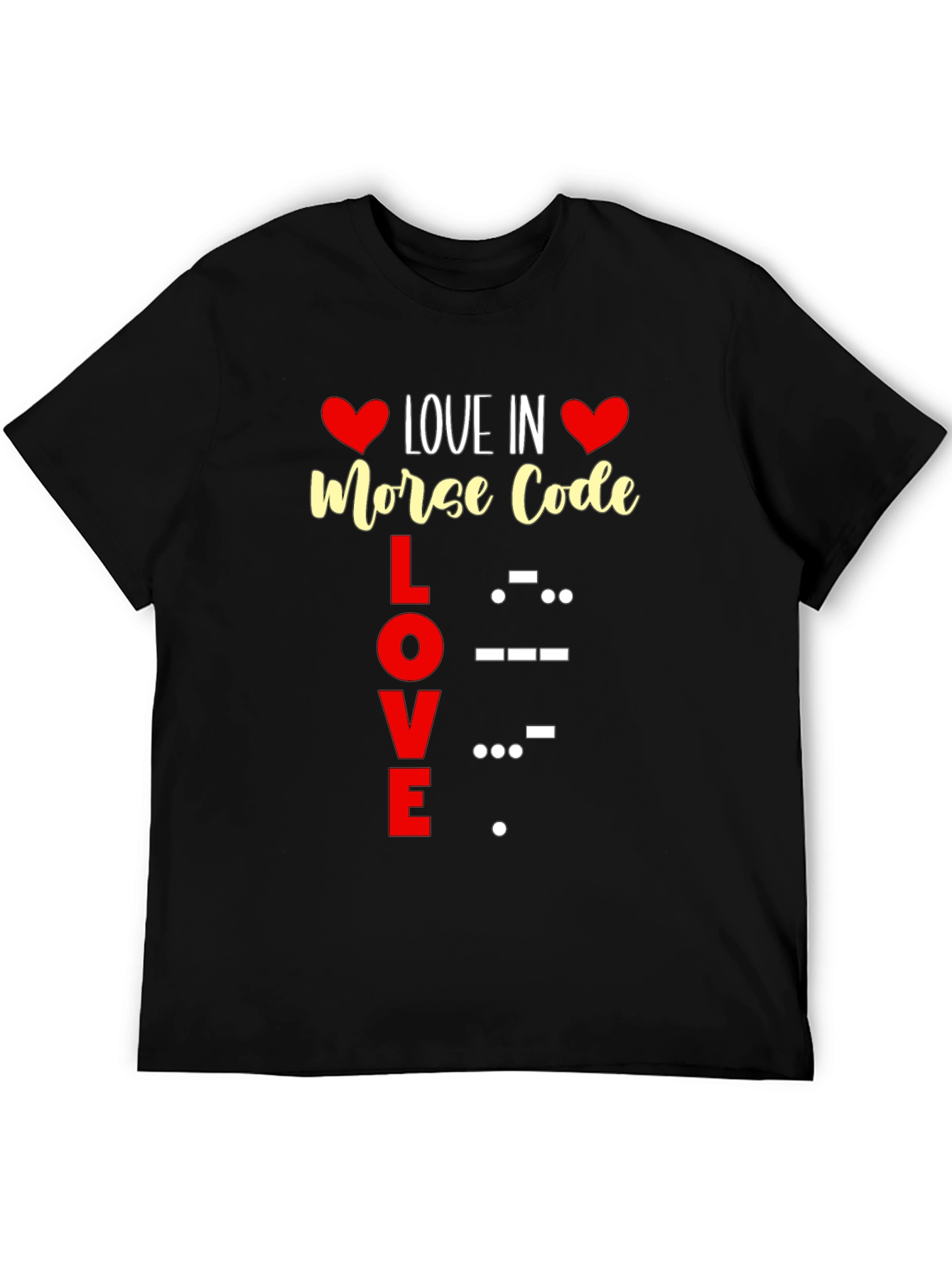 Love in Morse Code Graphic Tee