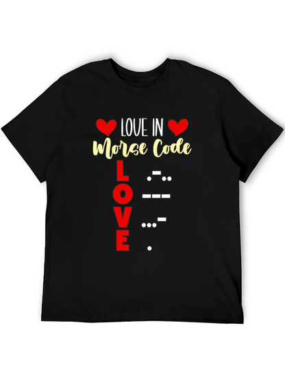 Love in Morse Code Graphic Tee