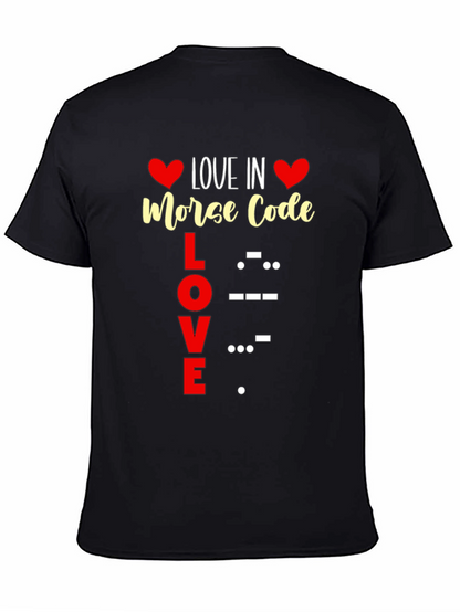 Love in Morse Code Graphic Tee