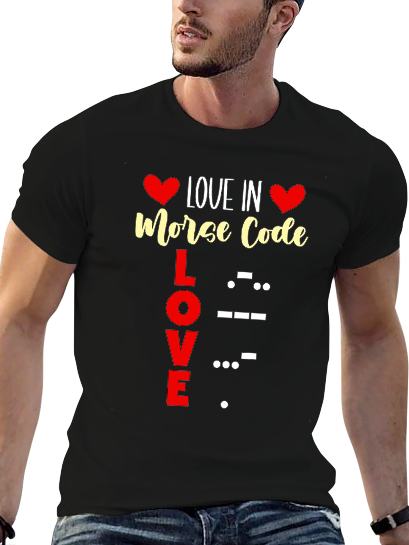 Love in Morse Code Graphic Tee