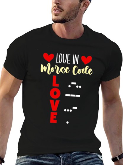 Love in Morse Code Graphic Tee